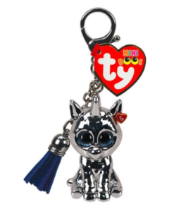 AS το καλό παιχνίδι Λούτρινος Mini Boos Κλιπ Μονόκερος Ασημένιος (1607-25050)