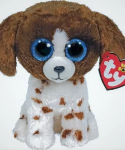 AS το καλό παιχνίδι Ty Beanie Boos Λούτρινο Χνουδωτό Σκυλάκι Καφέ-Άσπρο Πιτσιλωτό 15εκ (1607-36249)