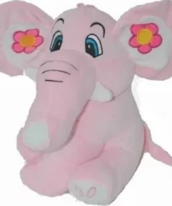 Λούτρινος Ελέφαντας 35εκ Ροζ (8509-35)