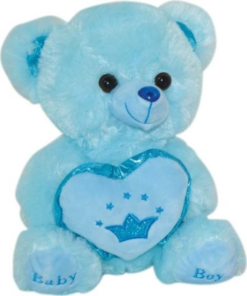 Λούτρινο Αρκουδάκι Με Καρδιά 50εκ Σιελ (48627-60)