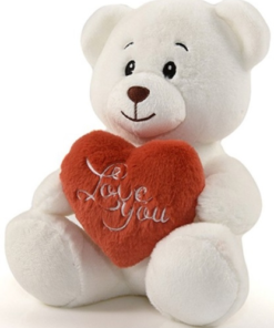 Christakopoulos Λούτρινο Αρκουδάκι Με Καρδιά 23 εκ σε 3 Χρώματα (20732) -Λούτρινα Sales Store 210003 3