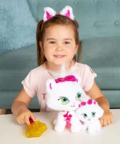 Λούτρινα Shimmer Stars Jelly Bean Γάτα με Μωρό Γατάκι (KD021300) -Λούτρινα Sales Store 210154 4