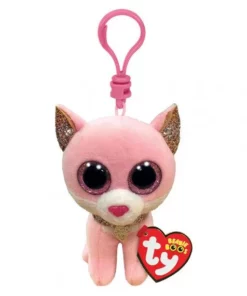 AS το καλό παιχνίδι Λούτρινο Χνουδωτό Κλιπ Γατούλα Ροζ 8.5εκ (1607-35247)