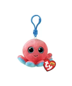 AS το καλό παιχνίδι Λούτρινο Χνουδωτό Κλιπ Χταπόδι Κοραλί 8 εκατοστών (1607-35255)