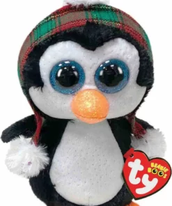 AS το καλό παιχνίδι Λούτρινο Χνουδωτό Πιγκουίνος Με Σκουφάκι Χριστούγεννα 15Εκ. (1607-36241)