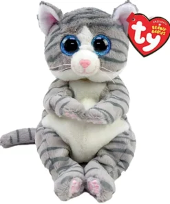 AS το καλό παιχνίδι Λούτρινο Χνουδωτό Beanie Bellies Γάτα Τιγρέ Γκρι 15 εκ. (1607-40539)