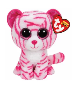 AS το καλό παιχνίδι Λουτρινh Χνουδωτh Τιγρης Ασπρη-Ροζ 15 Εκατοστα (1607-36180)