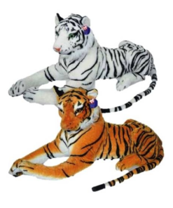 Λουτρινη Χνουδωτη Τιγρης Ξαπλωτη -2 Χρωματα 80 Εκατοστα (3047-80) -Λούτρινα Sales Store 667226 1