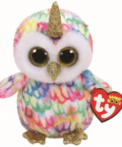 AS το καλό παιχνίδι Λουτρινο Χνουδωτο Ty Beanie Boos Enchanted Owl Κουκουβαγια Πολυχρωμη Κερατοειδη 15 Εκ. (1607-36253)