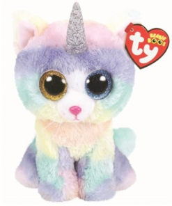 AS το καλό παιχνίδι Λουτρινο Χνουδωτο Ty Beanie Boos Heather Cat With Horn Γατουλα Κερατοειδη 15 Εκ. (1607-36250)