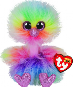 AS το καλό παιχνίδι Λουτρινο Χνουδωτο Ty Beanie Boos Στρουθοκαμηλος Πολυχρωμη 15 Εκ (1607-36281)