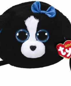 AS το καλό παιχνίδι Λούτρινο Χνουδωτό Τσαντάκι Ώμου Σκύλος Μαύρος-Άσπρος (1607-95108) -Λούτρινα Sales Store 685833 2