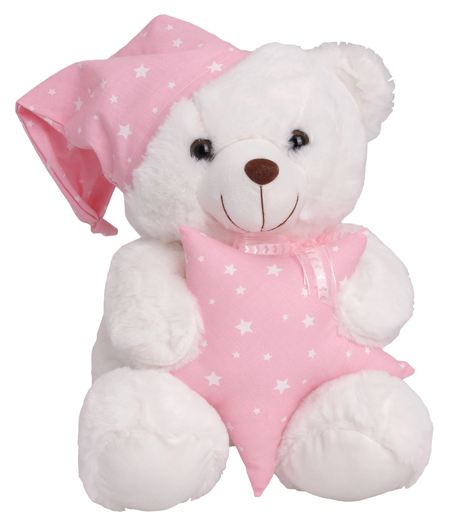 Λουτρινο Αρκουδακι Λευκο Με Αστερακι Ροζ 30Εκ. (M2515) 1 Λουτρινο Αρκουδακι Λευκο Με Αστερακι Ροζ 30Εκ. (M2515)