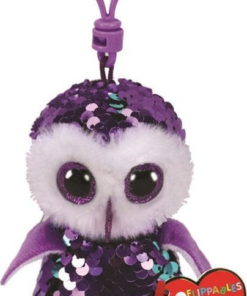 AS το καλό παιχνίδι Λουτρινο Ty Χνουδωτο Κλιπ Sequin Κουκουβαγια Μωβ 8,5Εκ. (1607-35317)