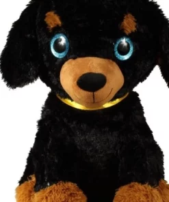 Petra Toys Λούτρινο Σκύλος Με Μεγάλα Μάτια Μαύρο 55 εκ. (18P47/55)