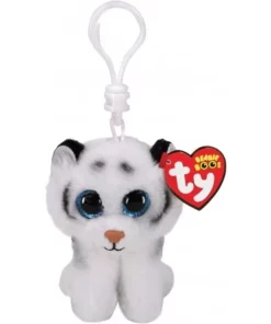 AS το καλό παιχνίδι Λούτρινο Χνουδωτό Κλιπ Τίγρης Λευκή 8,5 Εκατοστά (1607-35234)