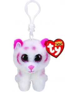 AS το καλό παιχνίδι Λούτρινο Χνουδωτό Κλιπ Τίγρης Ροζ-Άσπρη 8,5 Εκατοστά (1607-35241)