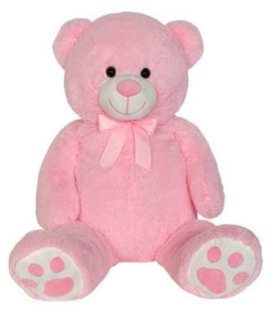 Christakopoulos Λούτρινος Αρκούδος 100 εκ. Ροζ (2889-1)