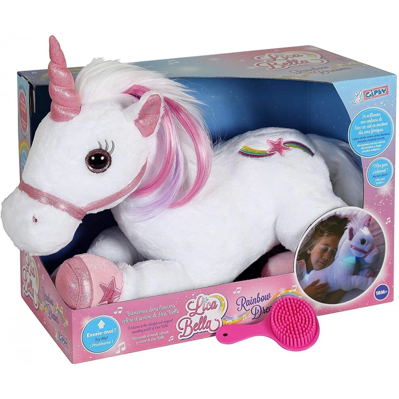 Λούτρινο LicaBella Μονόκερος Με Φως Και Ήχο 35εκ. (GIP55648) 4 Λούτρινο LicaBella Μονόκερος Με Φως Και Ήχο 35εκ. (GIP55648) - Image 4