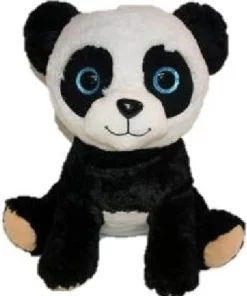 Petra Toys Λουτρινη Τιγρης Καθιστη Με Γυαλιστερα Ματια Μαύρο 50 εκ. (15P03/50)