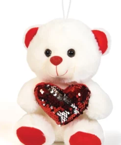 Λούτρινο Αρκουδάκι 22εκ Με Καρδιά Πούλιες (7031)