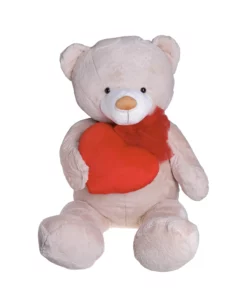 Αρκουδάκι Λούτρινο, Άγιο Βαλεντίνο, 120 εκ. Σομών Με Καρδιά Κόκκινη (VL2012001)