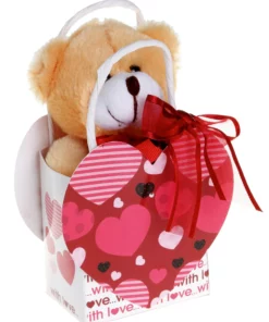 Λούτρινο Αρκουδάκι Tinky 15εκ Μέσα Σε Τσαντάκι (VL201504)